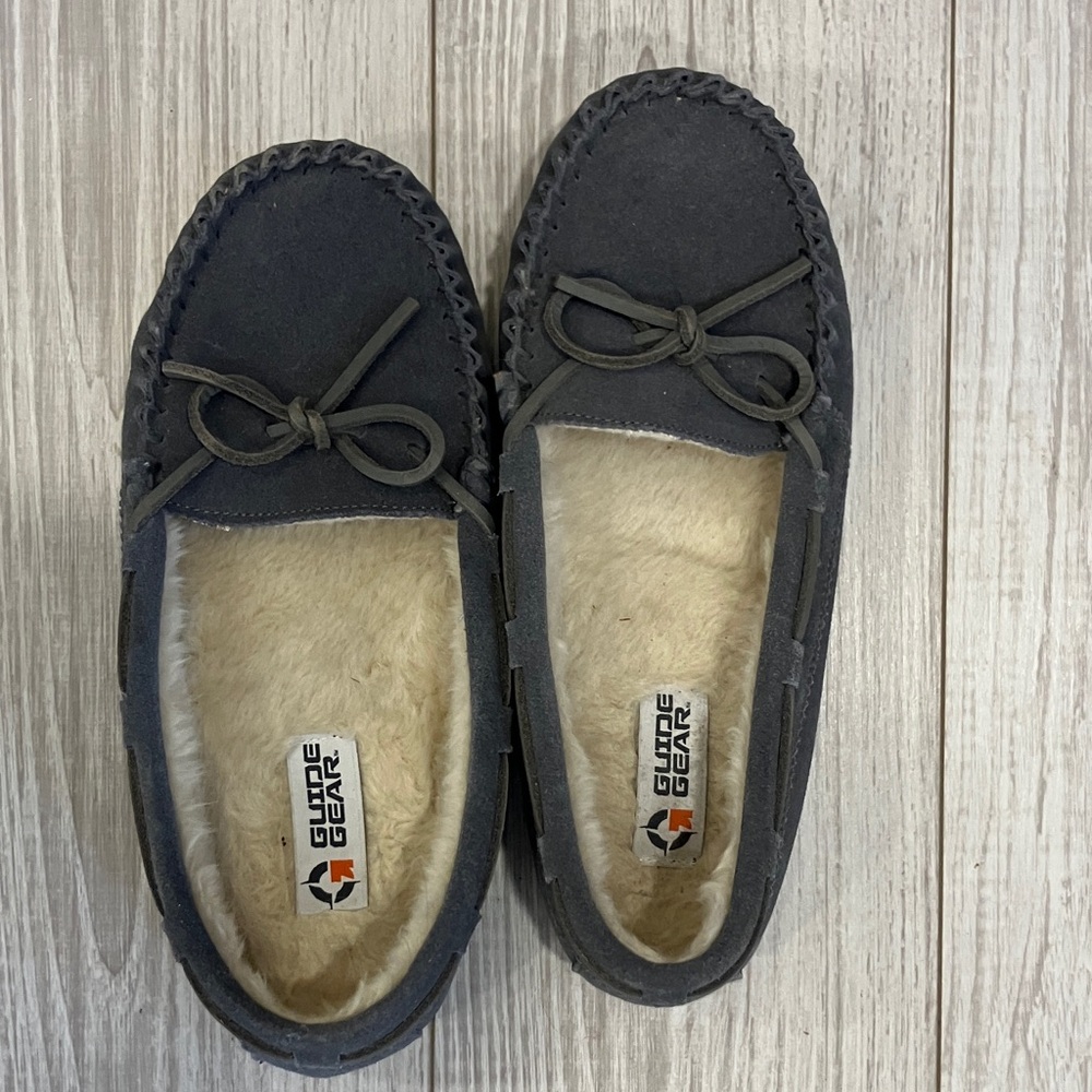 Guide Gear Women’s Moccasin Slippers - Dark Gray